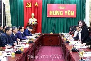 Đoàn kiểm tra của Ủy ban Quốc gia vì sự tiến bộ của phụ nữ Việt Nam làm việc với tỉnh