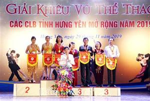 Giải khiêu vũ thể thao các câu lạc bộ tỉnh Hưng Yên mở rộng năm 2019