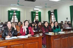 Bầu Ủy ban Kiểm tra Hội Liên hiệp Phụ nữ tỉnh khóa I, nhiệm kỳ 2021-2026