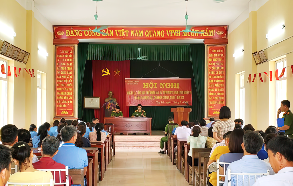 Công an huyện Phù Cừ bảo đảm an ninh, trật tự vùng giáp ranh