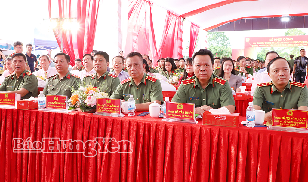 Khởi công Dự án Nhà ở cho lực lượng vũ trang Công an nhân dân tại xã Tân Hưng, tỉnh Hưng Yên
