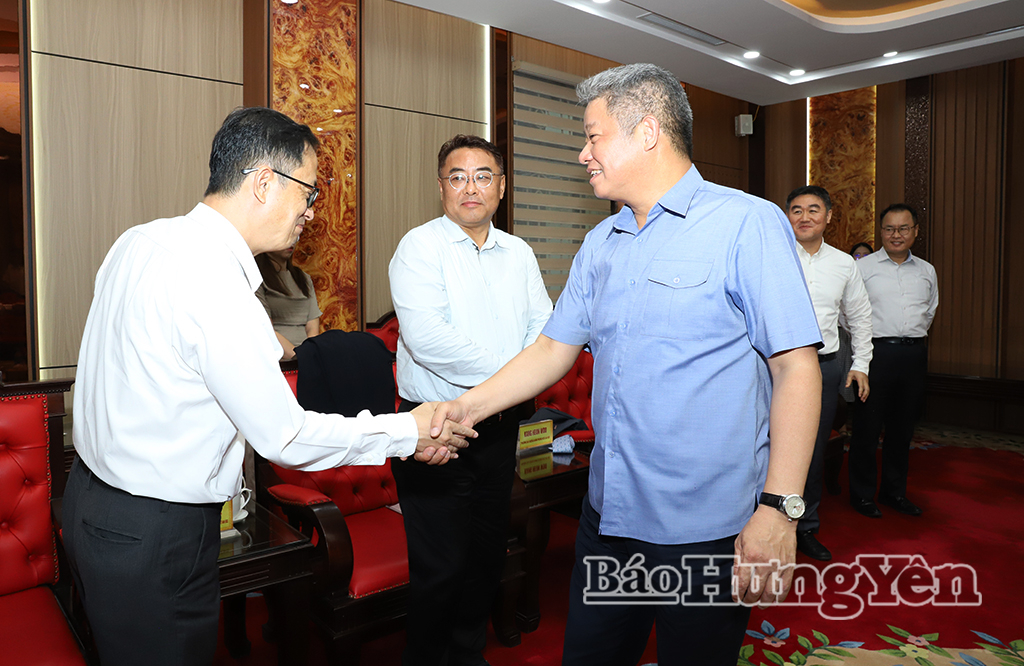 Các tổ chức, doanh nghiệp Hàn Quốc đến tìm hiểu môi trường đầu tư tại Hưng Yên