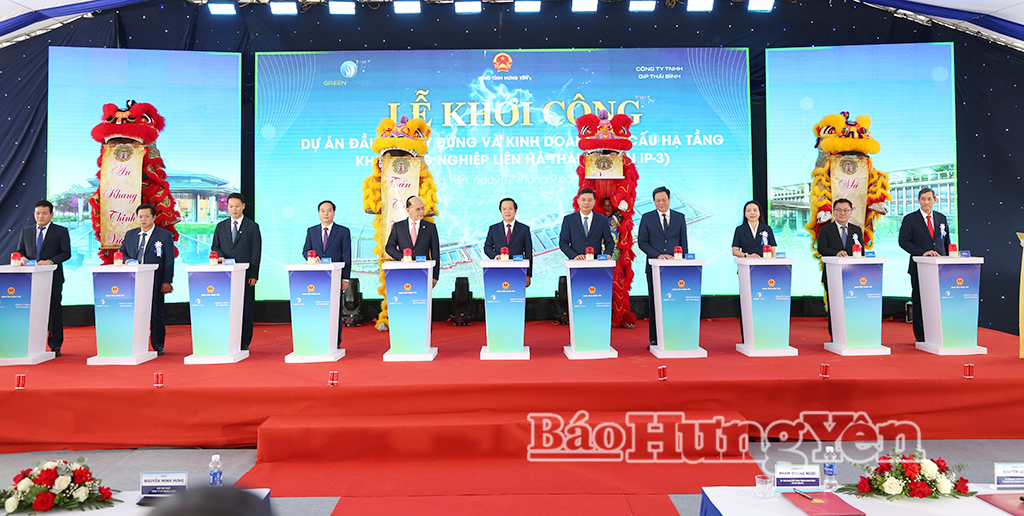 Khởi công Dự án đầu tư xây dựng và kinh doanh kết cấu hạ tầng Khu công nghiệp Liên Hà Thái (Green iP-3)