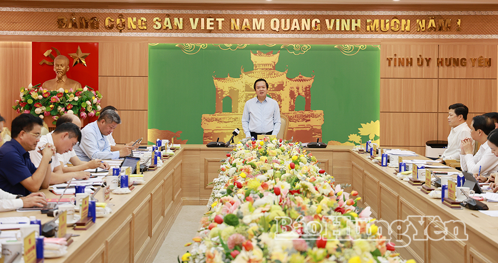 Ban Thường vụ Tỉnh ủy họp cho ý kiến về nhiều nội dung quan trọng