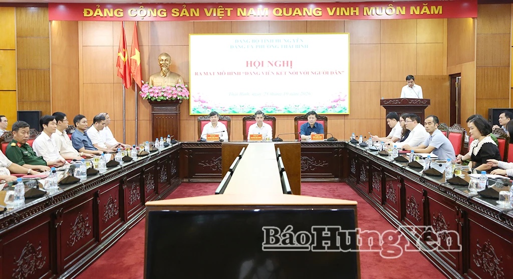 Ra mắt mô hình “Đảng viên kết nối với người dân” tại phường Thái Bình