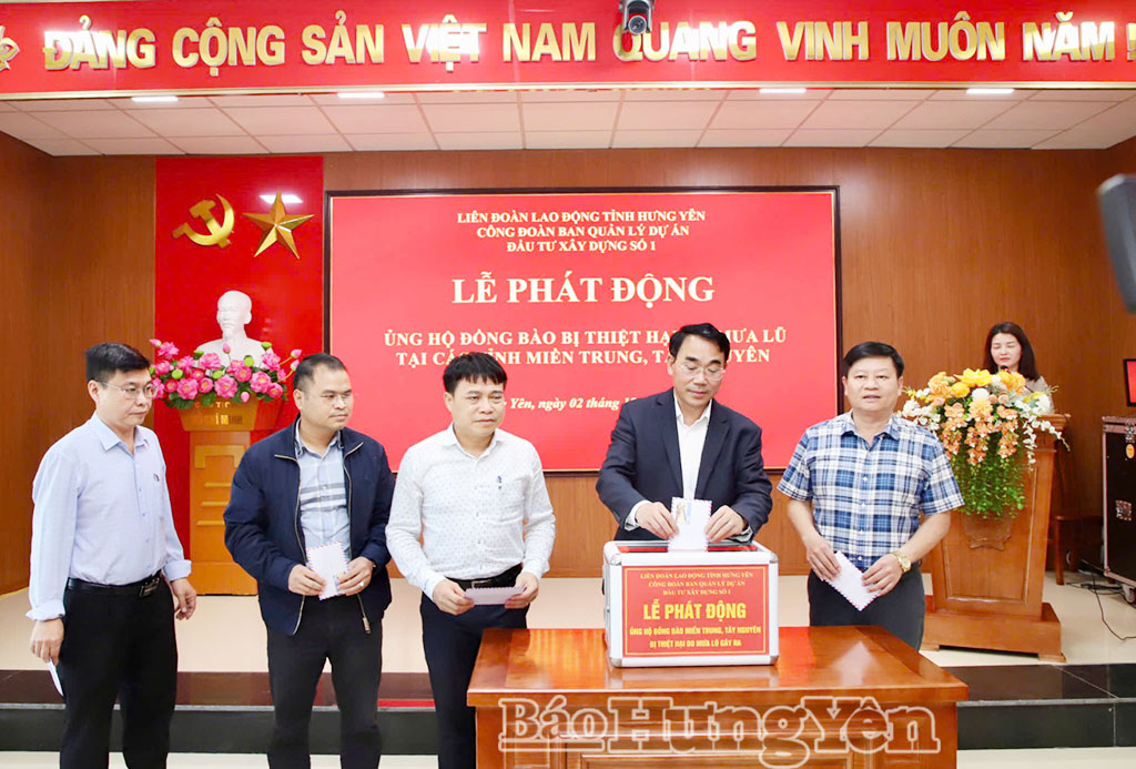 Phát động ủng hộ đồng bào bị thiệt hại do mưa lũ tại các tỉnh miền Trung, Tây Nguyên