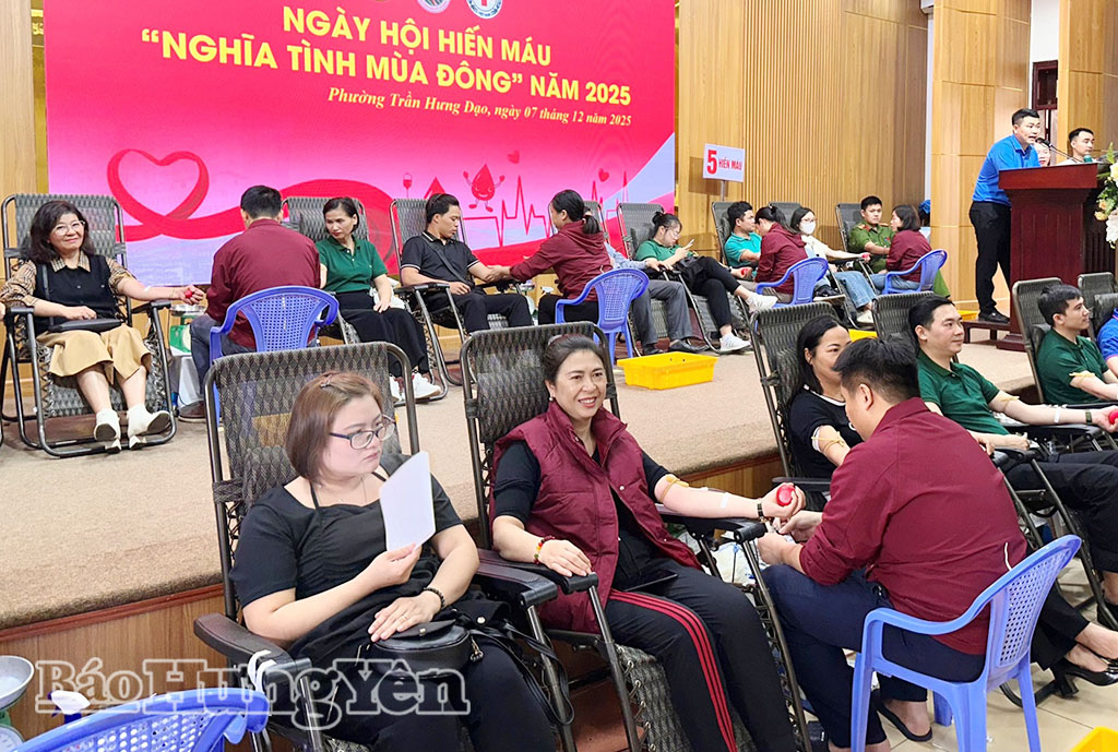 Ngày hội hiến máu tình nguyện “Nghĩa tình mùa đông”