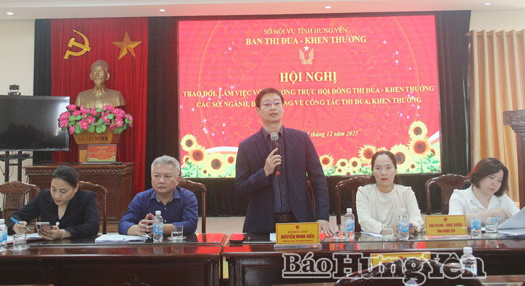 Ban Thi đua – Khen thưởng làm việc với thường trực hội đồng thi đua – khen thưởng các sở, ngành, địa phương