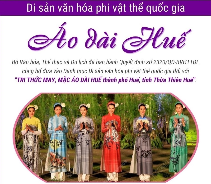 Áo dài Huế - Di sản Văn hóa Phi Vật thể Quốc gia