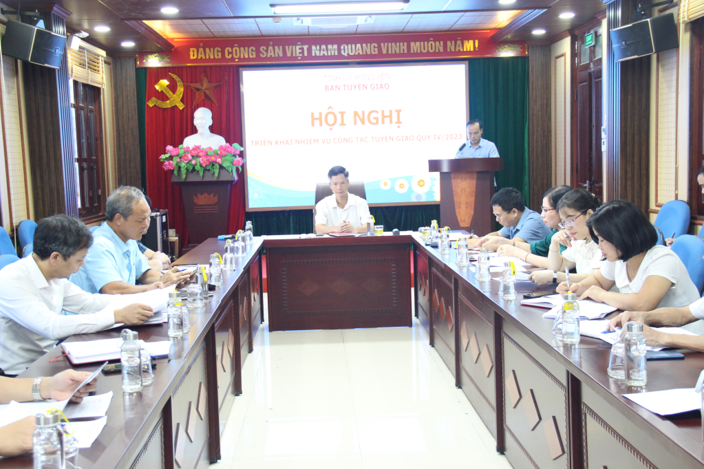 Triển khai nhiệm vụ công tác tuyên giáo quý IV/2023