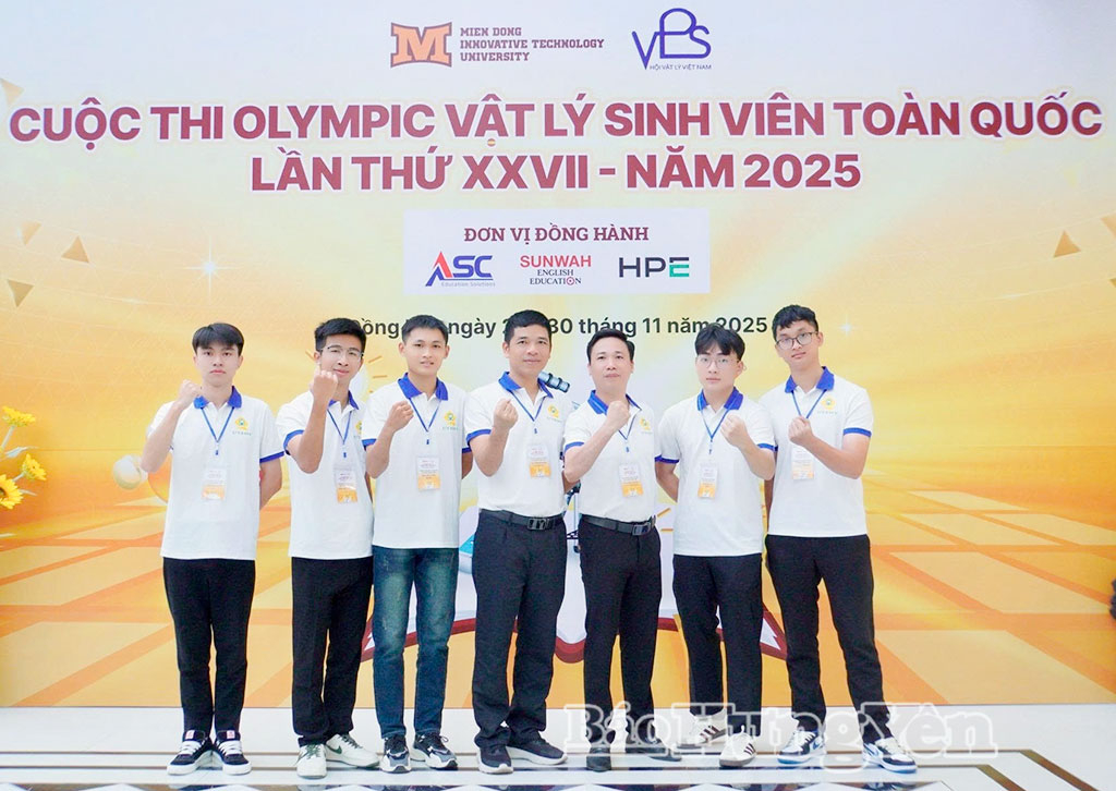 Đội tuyển Trường Đại học Sư phạm Kỹ thuật Hưng Yên đoạt giải Ba tại Kỳ thi Olympic Vật lý Sinh viên toàn quốc năm 2025