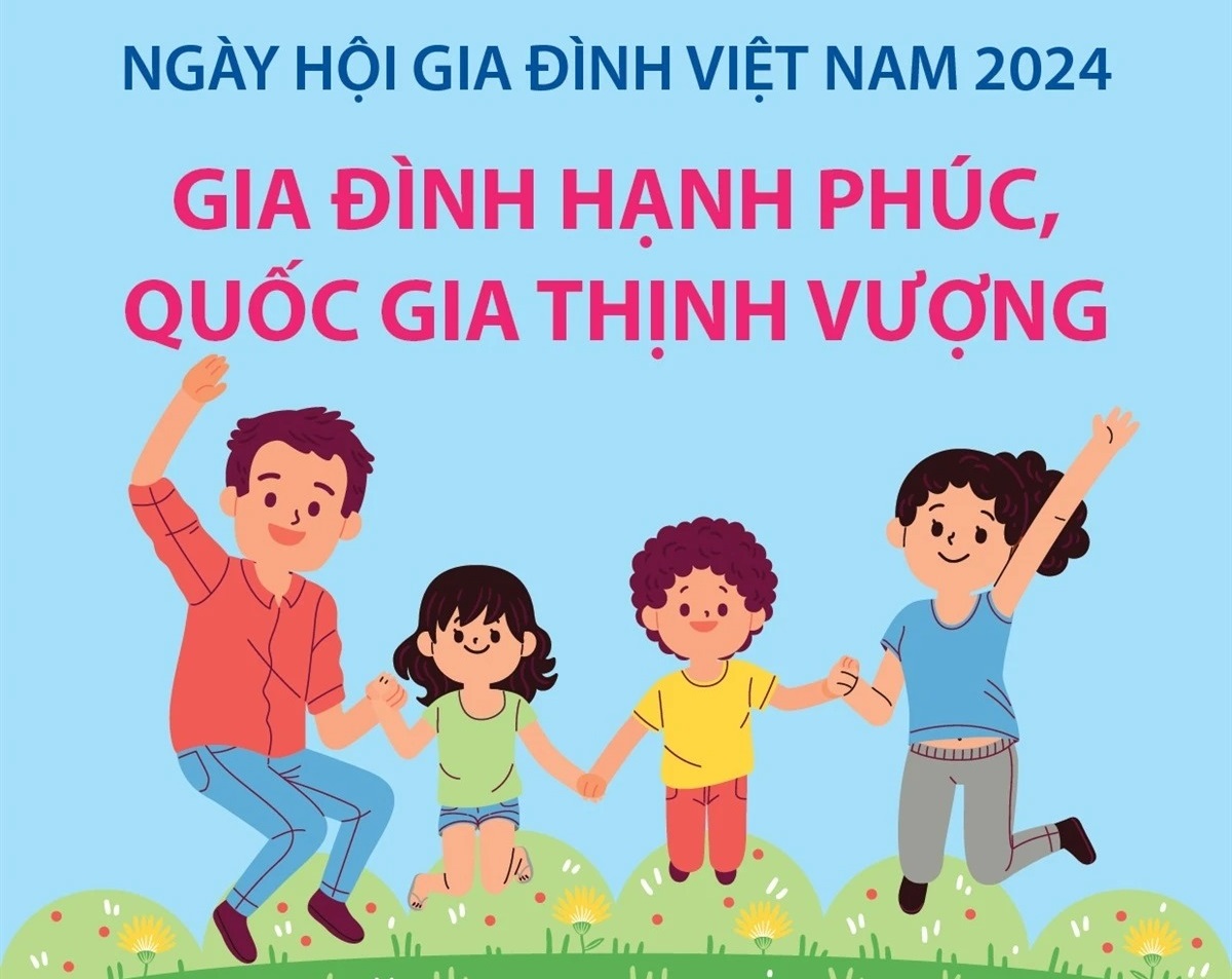 Ngày hội Gia đình Việt Nam năm 2024: Gia đình hạnh phúc, quốc gia thịnh vượng