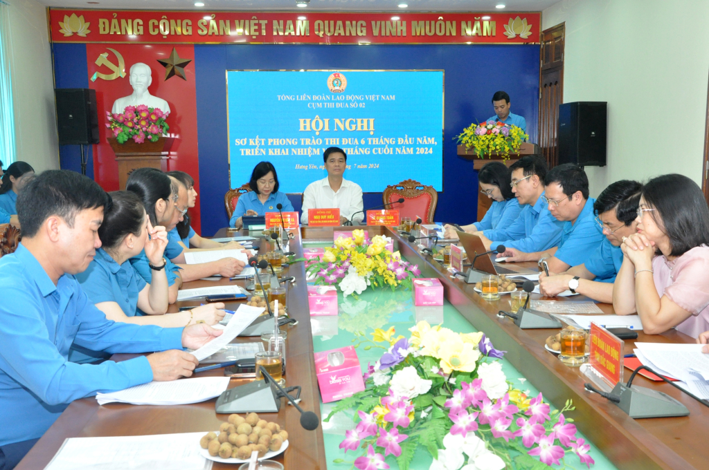 Cụm thi đua số 2 Tổng Liên đoàn Lao động Việt Nam: Triển khai nhiệm vụ 6 tháng cuối năm 2024