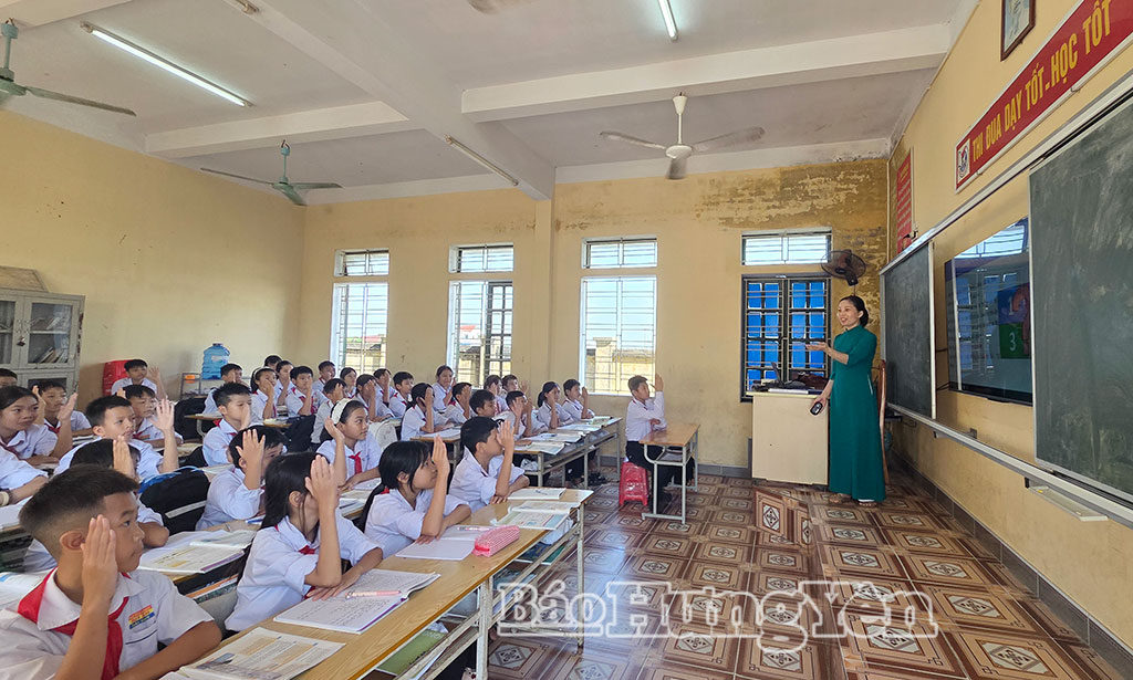 Các trường học xã Tây Thụy Anh trước yêu cầu chuyển từ quản lý sang quản trị