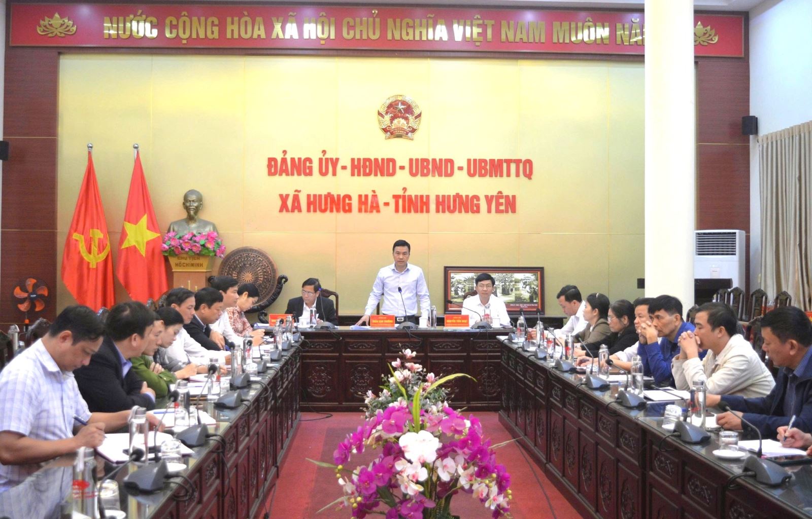 Ủy ban MTTQ Việt Nam xã Hưng Hà tổ chức Hội nghị hiệp thương lần thứ nhất thống nhất cơ cấu, thành phần, số lượng người được giới thiệu ứng cử đại biểu HĐND xã nhiệm kỳ 2026 - 2031.