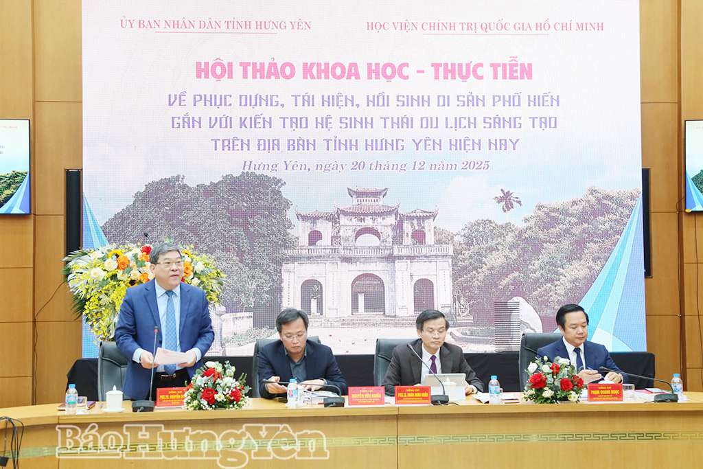 Hội thảo khoa học - thực tiễn về phục dựng, tái hiện, hồi sinh di sản Phố Hiến