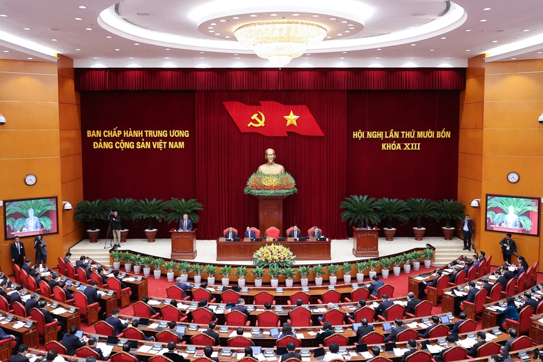Thông cáo báo chí về ngày làm việc thứ nhất Hội nghị Trung ương 14 khóa XIII