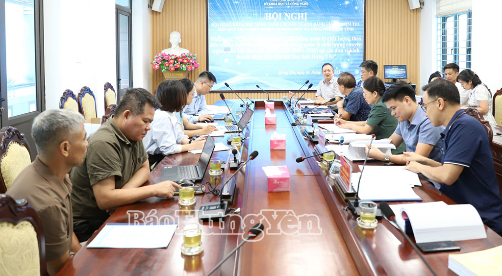 Nghiệm thu kết quả thực hiện nhiệm vụ khoa học và công nghệ cấp tỉnh