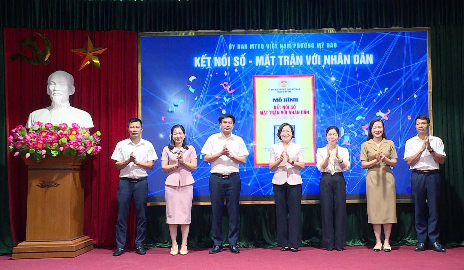 MTTQ phường Mỹ Hào ra mắt mô hình “Kết nối số - Mặt trận với Nhân dân”