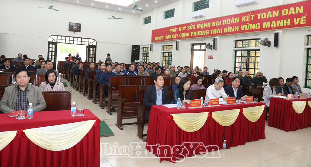 Đoàn đại biểu Quốc hội tỉnh tiếp xúc cử tri tại các xã, phường trên địa bàn tỉnh