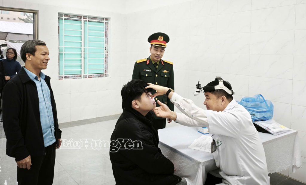 Xã Văn Giang: Khám tuyển sức khỏe nghĩa vụ quân sự năm 2026