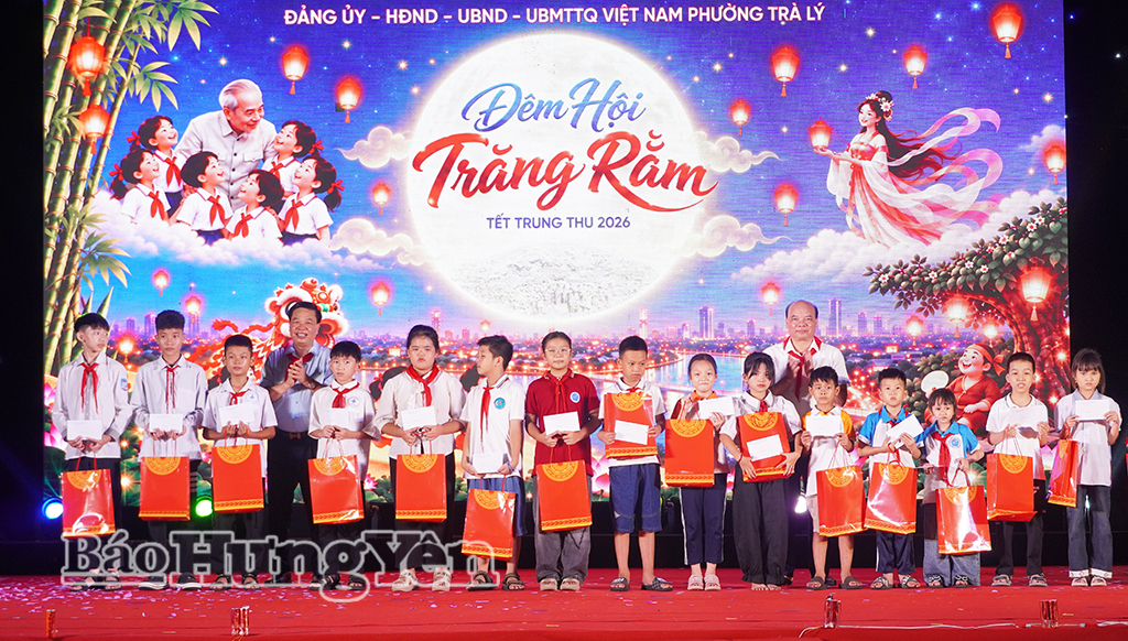 Phường Trà Lý tổ chức đêm hội Trăng rằm Trung thu năm 2026