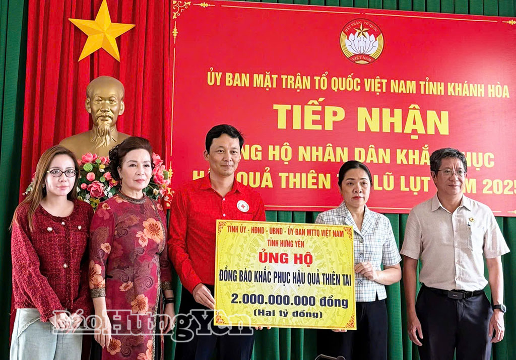 Hưng Yên hỗ trợ Khánh Hòa, Đắk Lắk 4 tỷ đồng khắc phục thiệt hại do mưa lũ