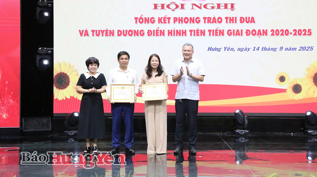 Báo và Phát thanh, Truyền hình Hưng Yên biểu dương 30 tập thể, cá nhân điển hình tiên tiến giai đoạn 2020 - 2025
