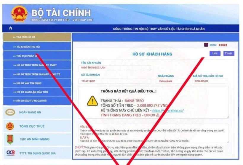 Khuyến cáo việc giả mạo văn bản, con dấu và website của Bộ Tài chính